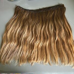 Covet and Mane Human Hair Sew In Extensions 14” Light Brunette with Highlights